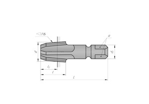Метчик К 1/8 (NPT) Р6М5 конический дюймовый м/р. (27 ниток/дюйм)