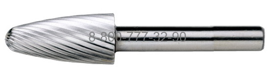 Борфреза твердосплавная F0312М03 (спиральная насечка, 3х12х3х38, R-0.75, Cnic) Борфреза твердосплавная F0312М03 (спиральная насечка, 3х12х3х38, R-0.75, Cnic)