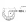 3210-100A Микрометр гладкий МК 75-100 0.001 мм, Тип Б