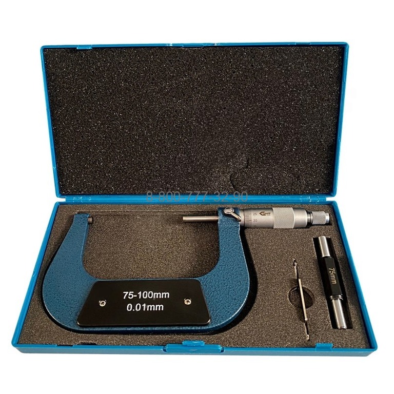 Микрометр МК-100-1 "Griff" (производство Guilin Measuring) Микрометр МК-100-1 "Griff" (производство Guilin Measuring)