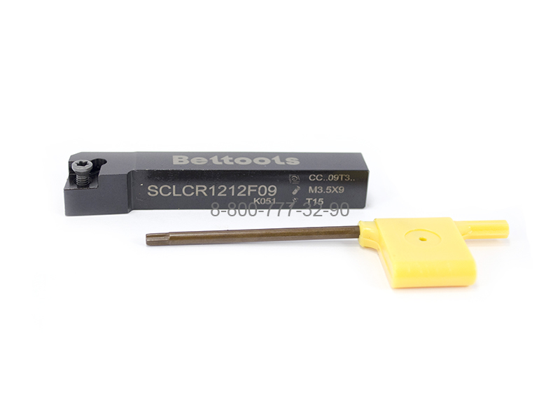 Державка токарная SCLCR-1212-F09 ромбическая пластина "Beltools" Державка токарная SCLCR-1212-F09 ромбическая пластина "Beltools"