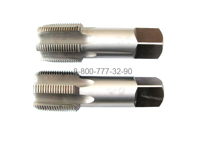 Метчик G 1 3/4 трубный цилиндрический, 9ХС, ручной комплект из 2-х шт. (11 ниток/дюйм) "Cnic" Метчик G 1 3/4 трубный цилиндрический, 9ХС, ручной комплект из 2-х шт. (11 ниток/дюйм) "Cnic"