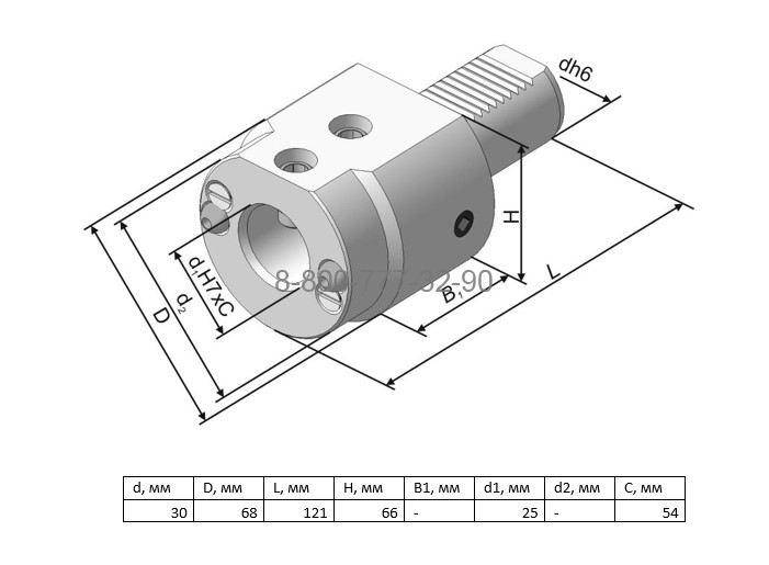 Держатель для инструмента c ц/х Е2-30x25 (291.342.112-01) Держатель для инструмента c ц/х Е2-30x25 (291.342.112-01)