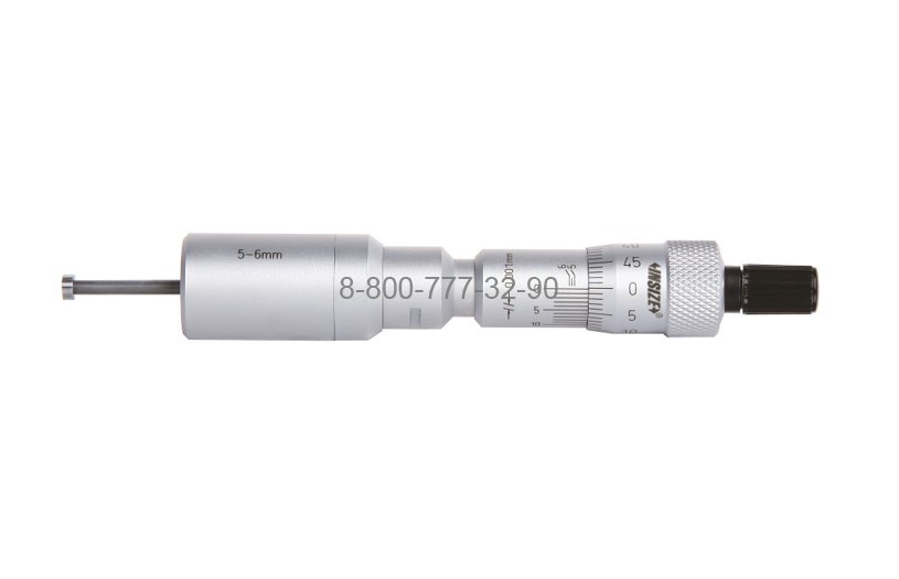 3227-6 Нутромер микрометрический двухточечный НМТ 5-6 мм, 0.001 мм 3227-6 Нутромер микрометрический двухточечный НМТ 5-6 мм, 0.001 мм