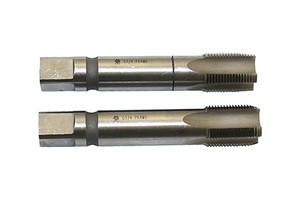 Метчик G 1/8 трубный цилиндрический, Р6АМ5, м/р. комплект из 2-х шт. (28 ниток/дюйм) "TLX"