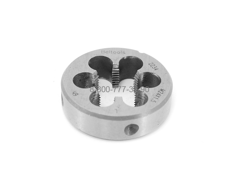 Плашка М24х1,5 (6h, левая, D=55 мм, Beltools) Плашка М24х1,5 (6h, левая, D=55 мм, Beltools)