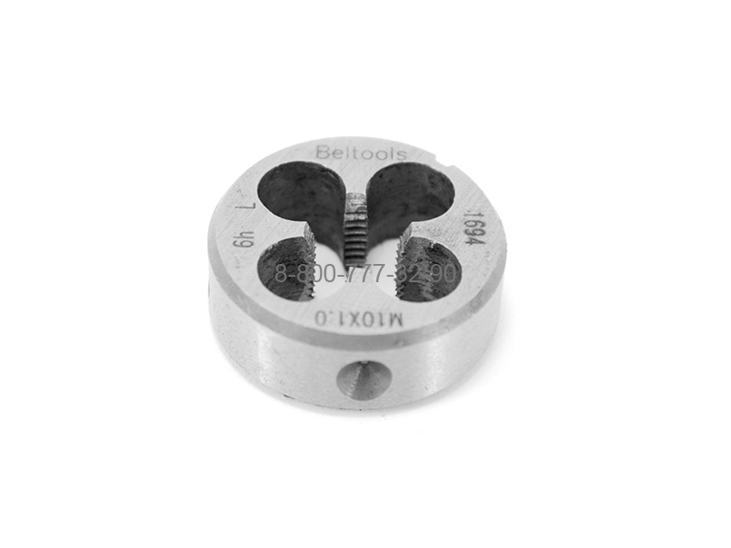 Плашка М10х1 (6h, левая, D=30 мм, Beltools) Плашка М10х1 (6h, левая, D=30 мм, Beltools)