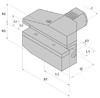 B7-30x20x40 держатель инструмента VDI радиальный перевернутый правый удлиненный