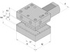 D1-50x32x85 держатель инструмента VDI двойной универсальный, правый