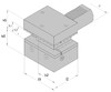 D2-50x32x85 держатель инструмента VDI двойной универсальный, перевернутый, левый