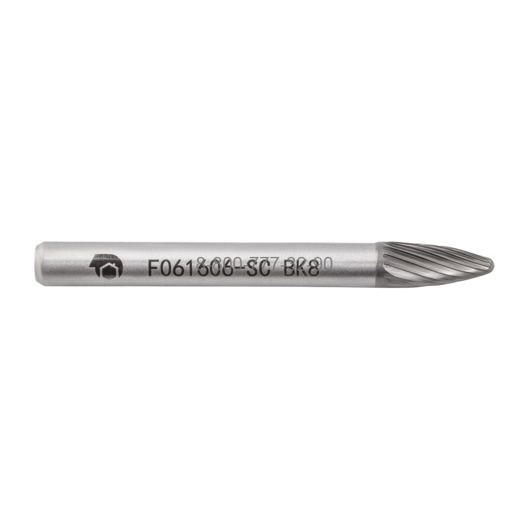 Борфреза твердосплавная F061606-SC (спиральная насечка, 6х16х6х61, SDW Tools)