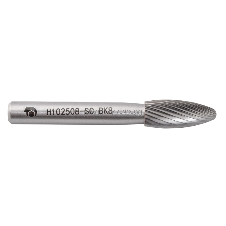 Борфреза твердосплавная H102508-SC (спиральная насечка, 10х25х8х70, SDW Tools) Борфреза твердосплавная H102508-SC (спиральная насечка, 10х25х8х70, SDW Tools)