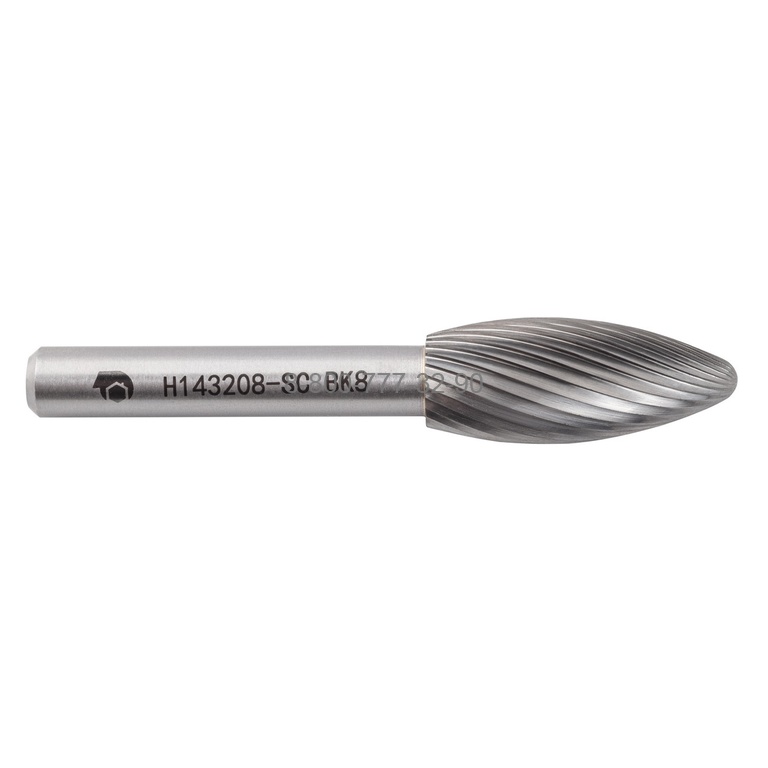 Борфреза твердосплавная H143208-SC (спиральная насечка, 14х32х8х77, SDW Tools) Борфреза твердосплавная H143208-SC (спиральная насечка, 14х32х8х77, SDW Tools)