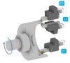C4-40x25x85 держатель инструмента VDI аксиальный перевернутый, левый