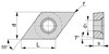 DCGT070204R-U LF6018 пластина твердосплавная "DESKAR"