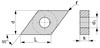 DNMG150604 HS LF6018 пластина твердосплавная "DESKAR"