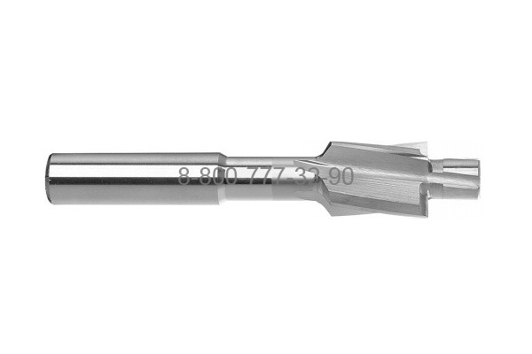 Цековка D18,0 с цапфой d9,0х100 ц/х Р6АМ5 dхв-12.5 мм Цековка D18,0 с цапфой d9,0х100 ц/х Р6АМ5 dхв-12.5 мм