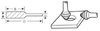 Борфреза твердосплавная J1009М06 (спиральная насечка, 10х8,7х6х65, 60°, Cnic)
