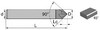 Фреза фасочная d16х100 z=4 AlCrSiN 48HRC 90°