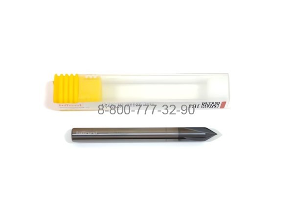 Фреза фасочная d6х50 z=4 AlCrSiN 48HRC 60° Фреза фасочная d6х50 z=4 AlCrSiN 48HRC 60°
