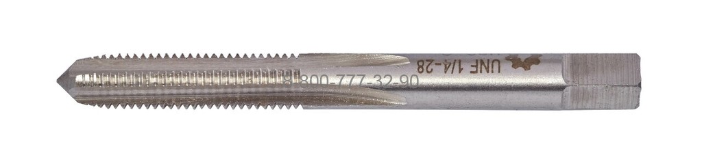 Метчик дюймовый 1/4-28 UNF 60° HSS-G, для сквозных отверстий Метчик дюймовый 1/4-28 UNF 60° HSS-G, для сквозных отверстий