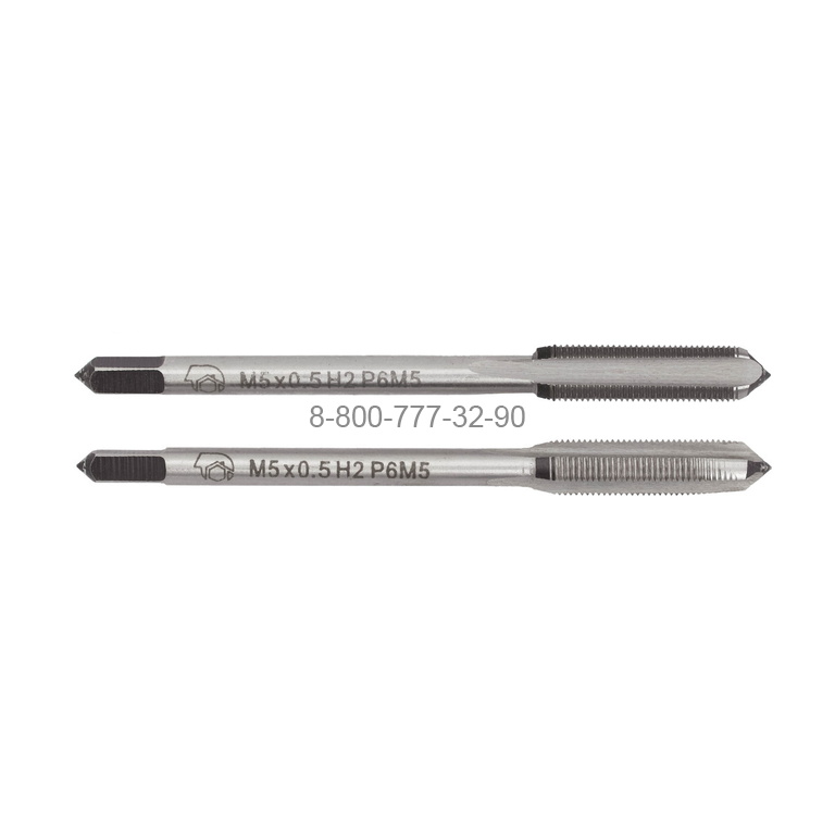 Метчик м/р М5,0х0,5 Р6М5 комплект 2 шт., "SDW Tools" Метчик м/р М5,0х0,5 Р6М5 комплект 2 шт., "SDW Tools"