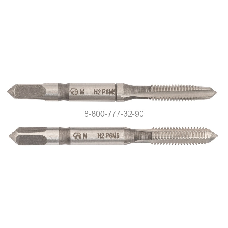 Метчик м/р М5,0х0,8 Р6М5 Lh комплект из 2 шт. с усил. хв. “SDW Tools" Метчик м/р М5,0х0,8 Р6М5 Lh комплект из 2 шт. с усил. хв. “SDW Tools"