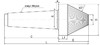 MHDJ-MT6-D103-d20-60° Центр токарный передний поводковый рифленый