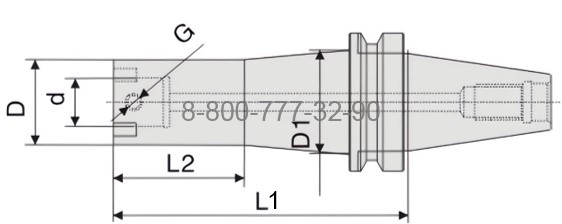 BT40-CKB3-155 оправка для расточной головки BT40-CKB3-155 оправка для расточной головки