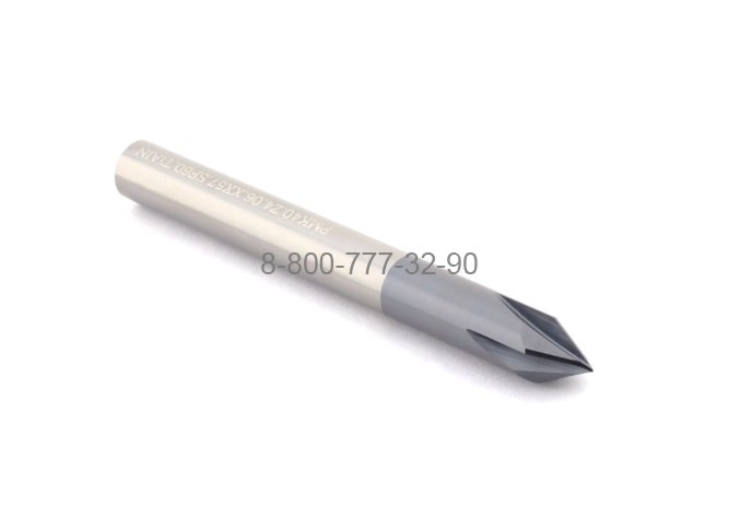 Фреза фасочная d10х72 z=4 TiAlN (AlTiN) 55HRC 60° Фреза фасочная d10х72 z=4 TiAlN (AlTiN) 55HRC 60°