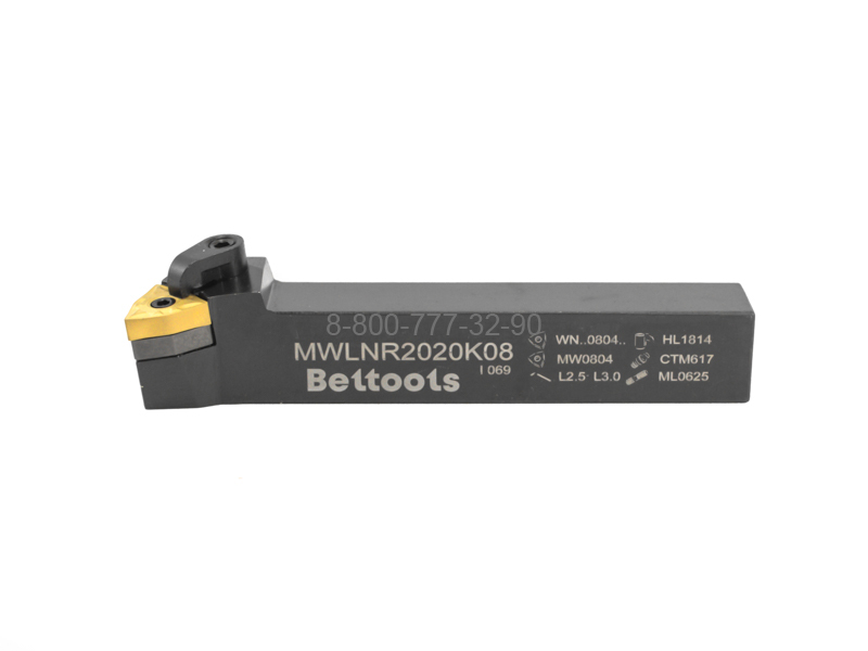 Державка токарная MWLNR-2020-K08 шестигранная пластина "Beltools" Державка токарная MWLNR-2020-K08 шестигранная пластина "Beltools"