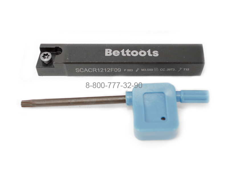 Державка токарная SCACR-1212-F09 ромбическая пластина "Beltools" Державка токарная SCACR-1212-F09 ромбическая пластина "Beltools"