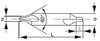 Сверло центровочное 1,25х5х40х2,2 (Тип-В - с предохранительным конусом, Р18, Cnic)
