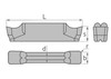 TDC2-LH PM310 пластина для отрезки и точения канавок