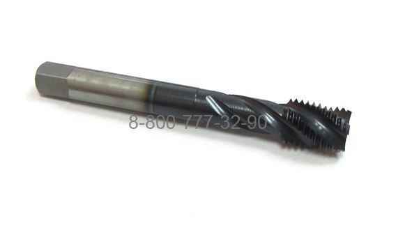 Метчик м/р M10х1,5 HSS-EX BLACK OXIDE, с винтовой канавкой,, "Wolfstar" Метчик м/р M10х1,5 HSS-EX BLACK OXIDE, с винтовой канавкой,, "Wolfstar"