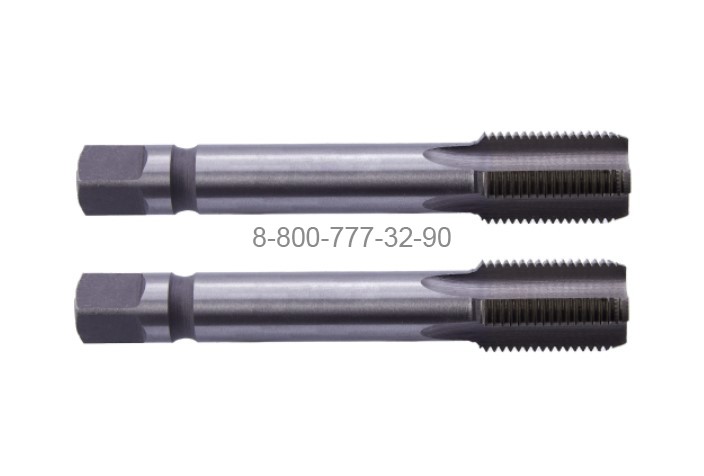 Метчик G 2 трубный цилиндрический, м/р, Р6М5 компл. 2шт. "SDW Tools" Метчик G 2 трубный цилиндрический, м/р, Р6М5 компл. 2шт. "SDW Tools"