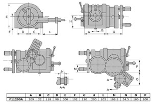 УДГ-Д-400 универсальная делительная головка с дифференциальным делением (F11200A)