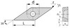 VCGT110304 AL K10 пластина твердосплавная "DESKAR"